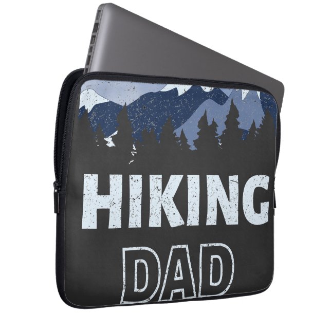 Father's Day Hiking Dad Laptop Sleeve (Front Right)