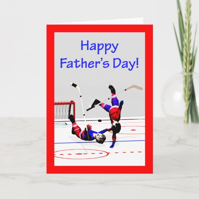 Father's Day Hockey Game Card (Front)