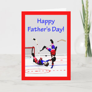Father's Day Hockey Game Card