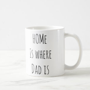 Father's Day home is where dad is Coffee Mug