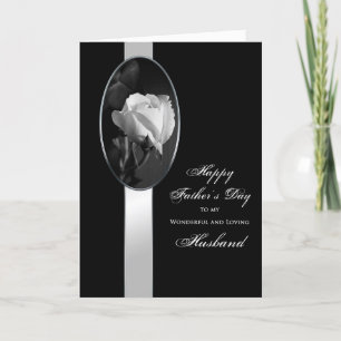 Father's Day Husband - Elegant rose Card