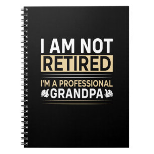 Father's Day I Am A Professional Grandpa Notebook