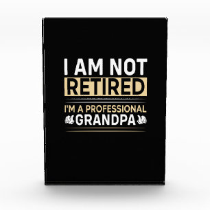 Father's Day I Am A Professional Grandpa Photo Block