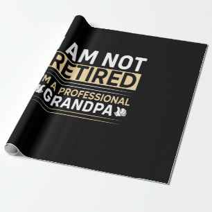 Father's Day I Am A Professional Grandpa Wrapping Paper