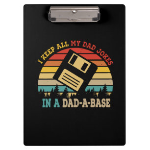 Father's Day I Keep All My Dad Jokes Clipboard