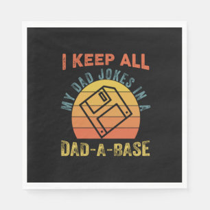 Father's Day I Keep All My Father Jokes Napkin