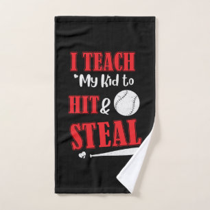 Father's Day I Teach My Kid To Hit Hand Towel