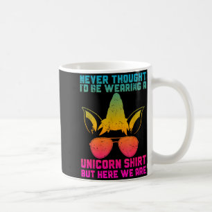 Fathers Day I Wear A Unicorn Shirt Dadacorn Funny Coffee Mug