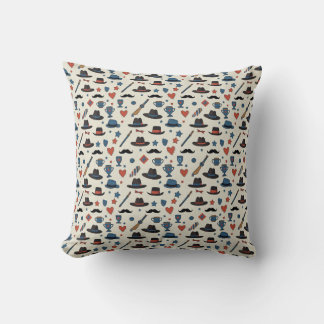 Father's Day Icons Pattern Cushion