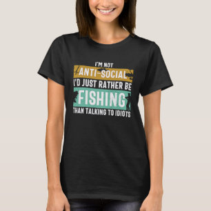 Father's Day I'd Rather Be Fishing Fisherman T-Shirt