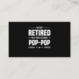 Father's Day Im A Professional Pop Pop Business Card