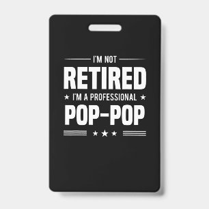 Father's Day Im A Professional Pop Pop ID Badge