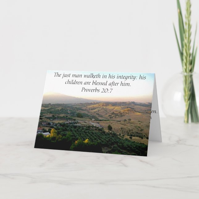 Father's Day Italy & Scripture Gifts Card (Front)