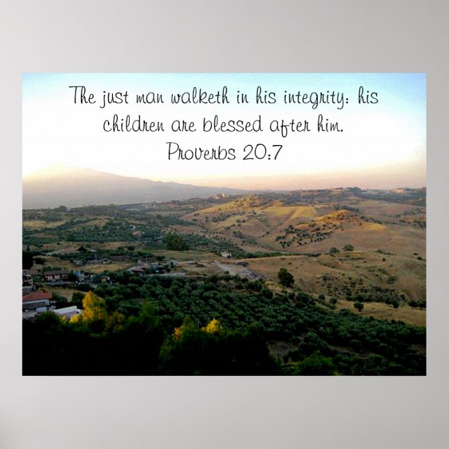 Father's Day Italy & Scripture Poster (Front)