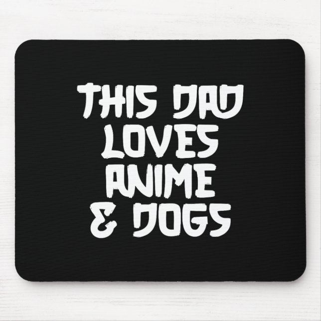 Fathers Day Japanese Manga Otaku Kawaii Anime Dad  Mouse Mat (Front)