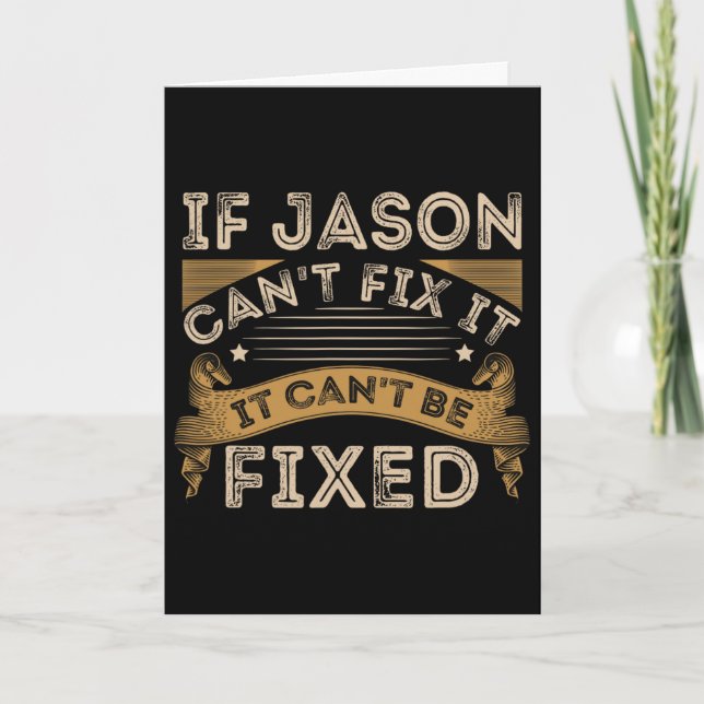 Fathers Day Jason Quote  Card (Front)