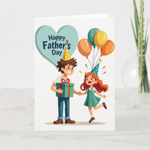 Fathers Day Joy Art Card