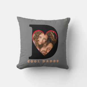  Father's Day Keepsake Photo Dad Heart Collage Cushion