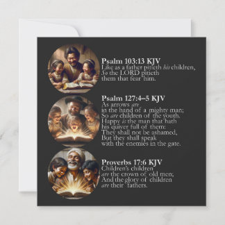 Father's Day KJV Card - Psalms and Proverbs