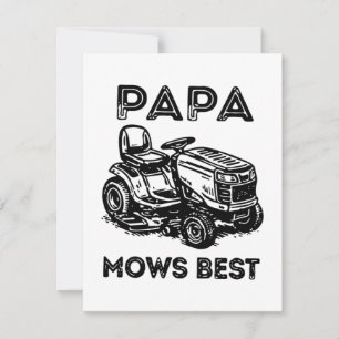 Fathers Day Lawn Tractor Riding Lawn Mower Invitation