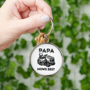 Fathers Day Lawn Tractor Riding Lawn Mower Key Ring