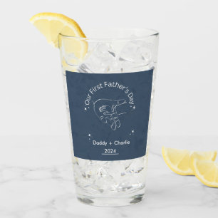 Father's Day Line Drawing Our First Father's Day  Glass