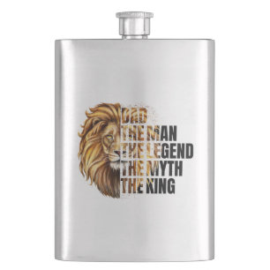 Father's Day Lion Hip Flask