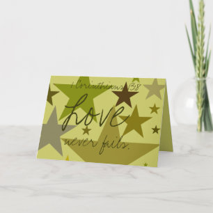 Father's Day-Love Never Fails 1 Cor. 13:8 - Card