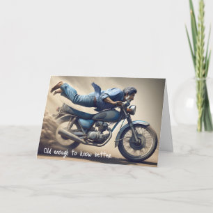 Father's Day Man On Dirt Bike Card