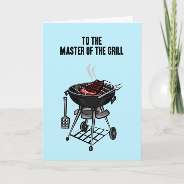 Father's Day Master of the Grill card customise (Front)