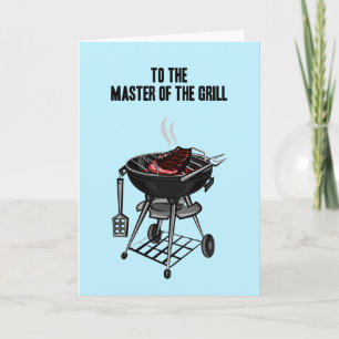 Father's Day Master of the Grill card customise