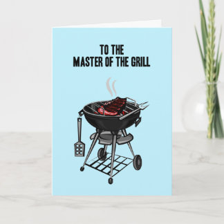 Father's Day Master of the Grill card customise