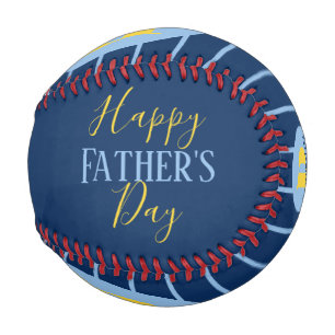 Fathers Day Monogram Custom Name Personalised  Baseball