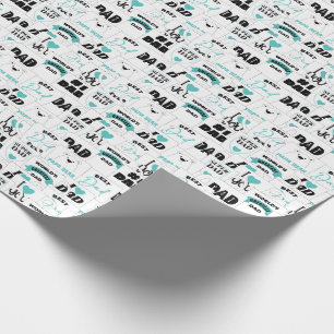 Father's Day Mugs Wrapping Paper