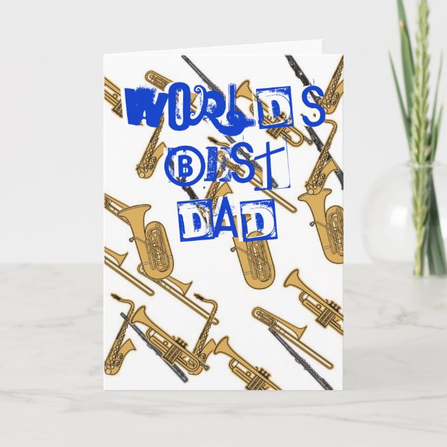 Fathers Day musician card (Front)