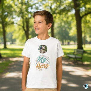Father's Day   My Hero    Photo With Dad  T-Shirt