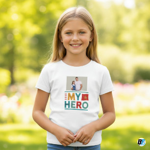 Father's Day My Hero Photo With Dad T-Shirt