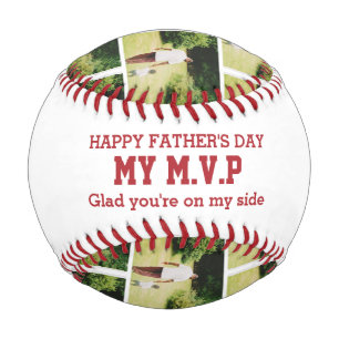 FATHER'S DAY My MVP On My Side Custom PHOTO Baseball