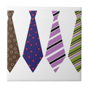 Father's Day Neck Ties Mod Stylish Classy Tile