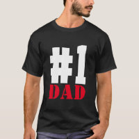 Father's Day Number 1 Dad Black
