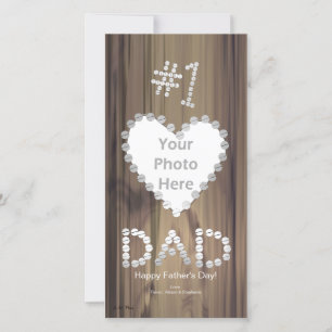 Father's Day - Number One Dad on Wood