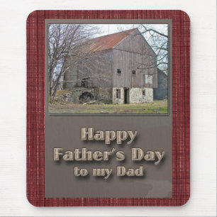 Father's Day Old Pennsylvania Bank Barn Mouse Mat
