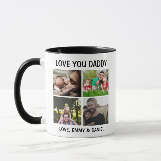 Father's Day or Birthday Gift | Love You Daddy  Mug (Left)