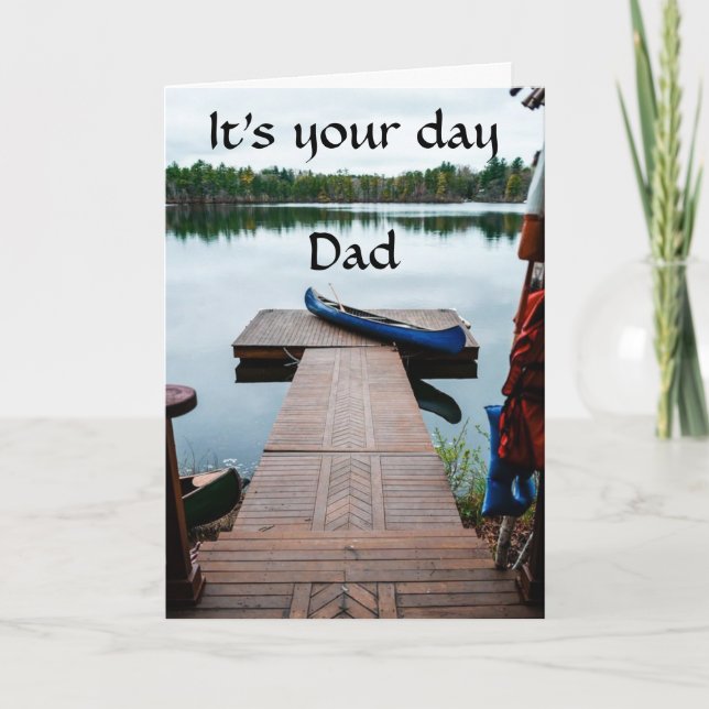 FATHER'S DAY OR DAD'S BIRTHDAY.....JUST FOR DAD! CARD (Front)