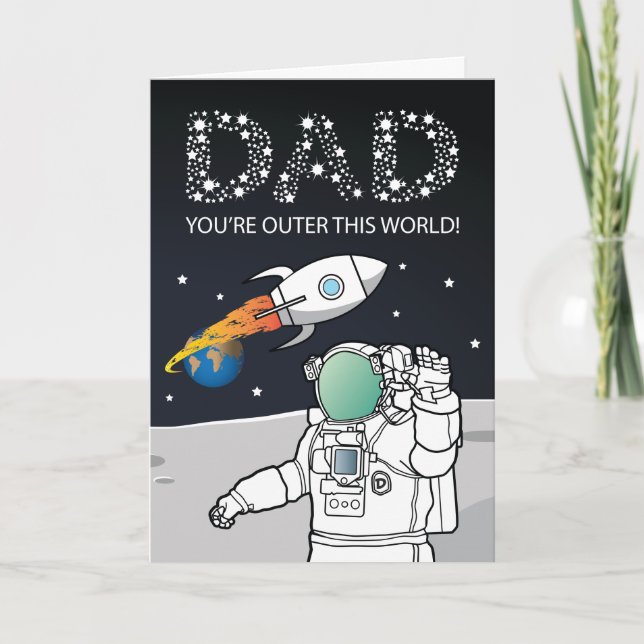 Father's Day Out This World Card (Front)