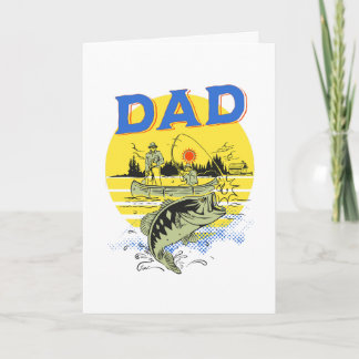 Father's Day Outdoors Fishing Boating Camping Dad Card