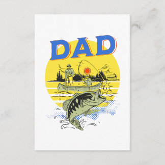 Father's Day Outdoors Fishing Boating Camping Dad Enclosure Card