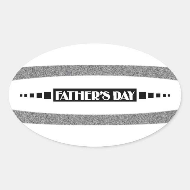 Fathers Day - Oval Sticker (Front)