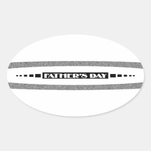 Fathers Day - Oval Sticker