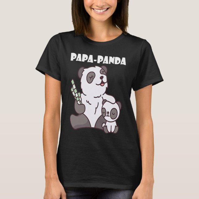 Father's Day  Papa Panda  1 T-Shirt (Front)